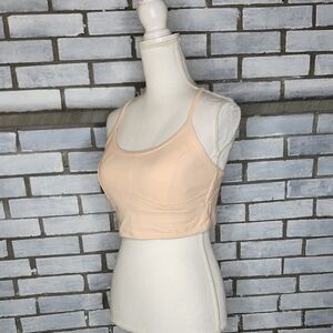 Avia Women's Longline Racerback Wirefree Sports Bra Size Large Peach